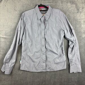 Simms Women’s Guide Series Fishing Outdoor ventilated Shirt in Gray Sz Small